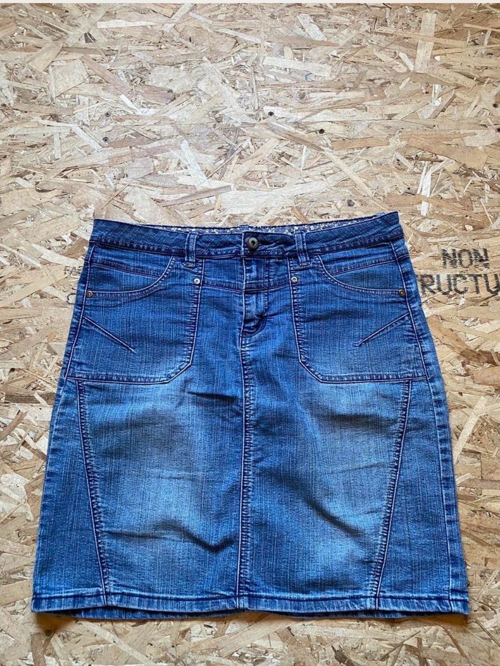 Classic Blue Denim Skirt for Women